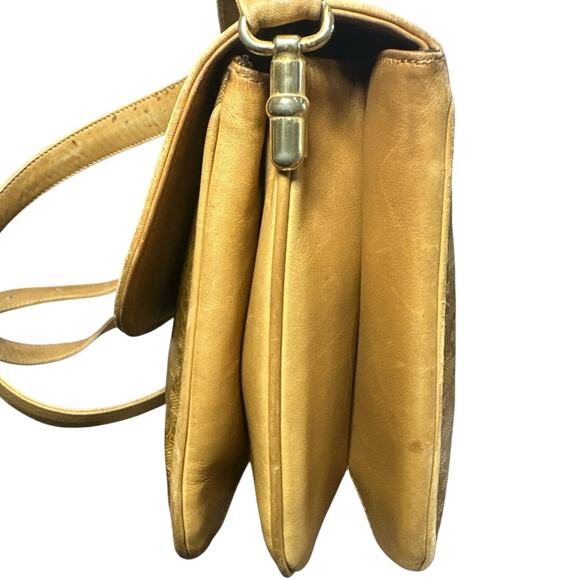 Vintage Celine Brown Macadam PVC Gold Shoulder or crossbody bag - Picture 15 of 16